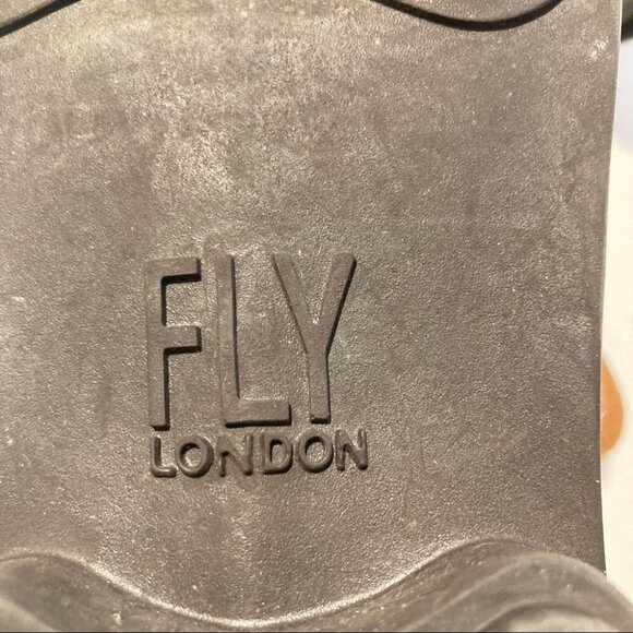 FLY LONDON Sz 40 Suede Distressed Mid-Calf Boots - Picture 13 of 14